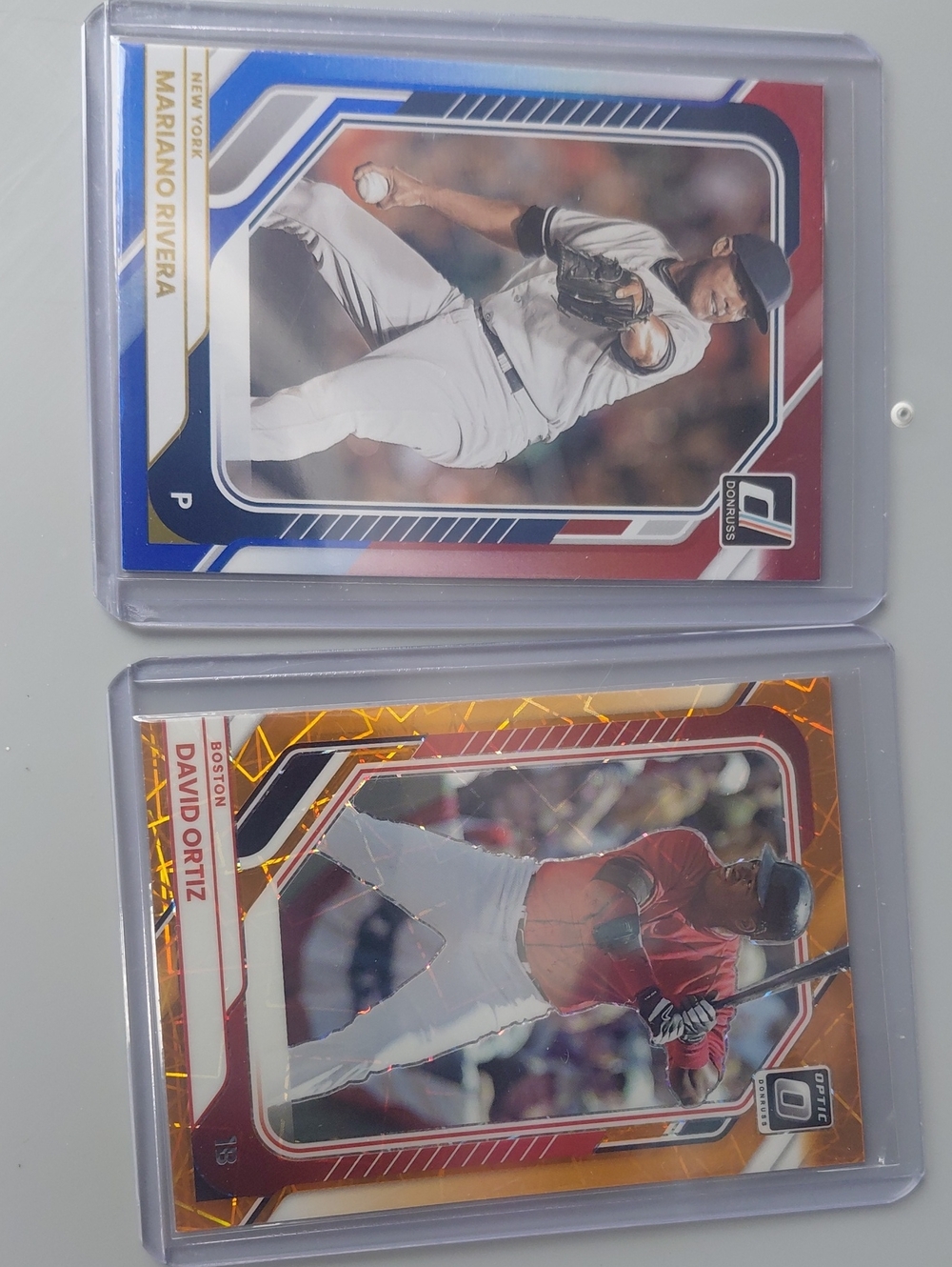 Russ Baseball Cards - Red, Blue, Gold Accent Duo